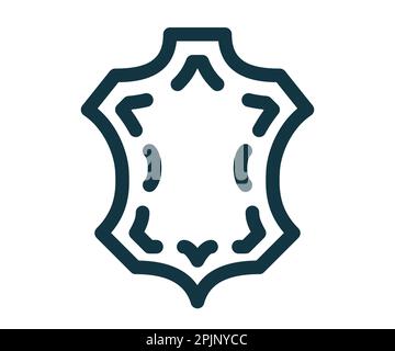 Natural leather icon. Leather symbol. Natural product material. Vector illustration Stock Vector