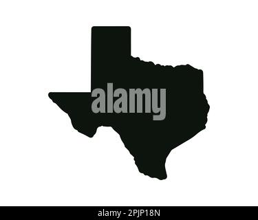 texas state map silhouette shape symbol with text and lone star vector ...