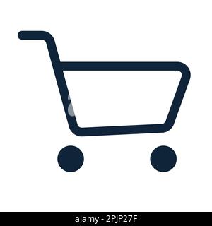 Shopping cart icon. Buy symbol. UI web interface outline icon. 48 48 pixel perfect. E-commerce retail shopping sign. Vector illustration Stock Vector
