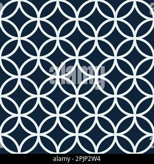 Geometric seamless pattern. Classic japanese fabric seamless pattern. Vector illustration. Stock Vector