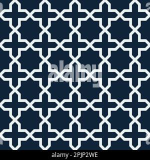 Geometric seamless pattern. Classic fabric seamless pattern. Vector illustration. Stock Vector