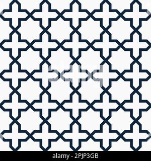 Geometric seamless pattern. Classic fabric seamless pattern. Vector illustration. Stock Vector