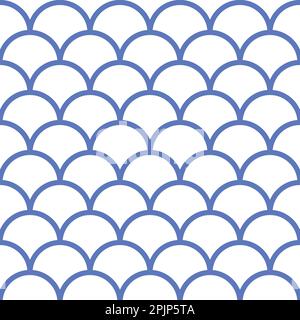 Scale geometric seamless pattern. Classic fabric seamless pattern. Vector illustration. Stock Vector