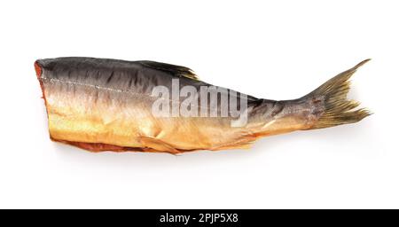 Smoked Fish Tail Isolated On White Stock Photo 113065363