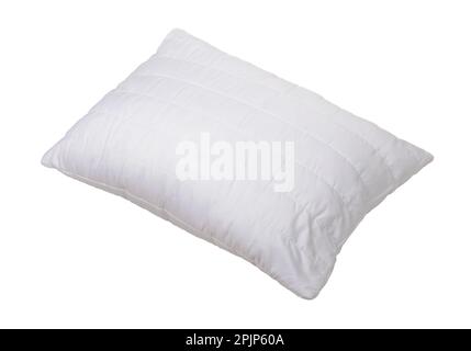 New white soft pillow isolated on white Stock Photo