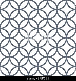 Geometric seamless pattern. Classic japanese fabric seamless pattern. Vector illustration. Stock Vector