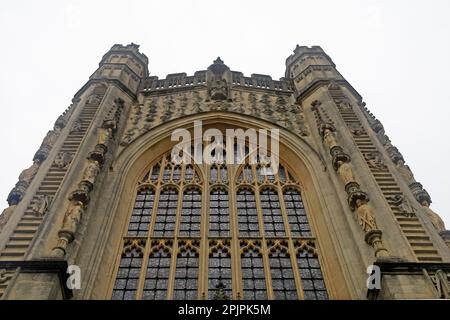 Bath Abbey , Somerset scenes. March 2023. Spring. Stock Photo