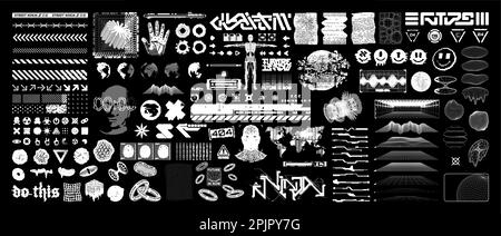 Abstract 3D design elements collection vector Stock Vector Image & Art ...
