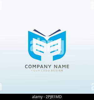a logo that embodies the letter M Stock Vector