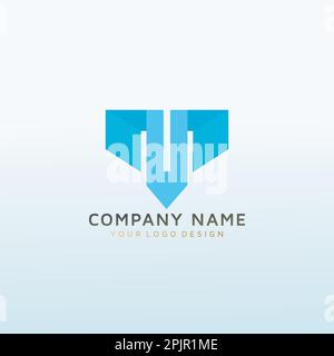 a logo that embodies the letter M Stock Vector