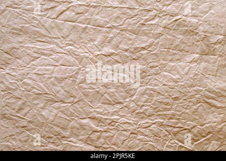 crumpled brown paper for design,decorative. paper textures Stock Photo