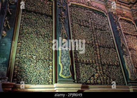 Milan, Italy 22.05.2021 San Bernardino alle Ossa is a church in Milan, north Italy, best known for its ossuary, small side chapel decorated with numer Stock Photo