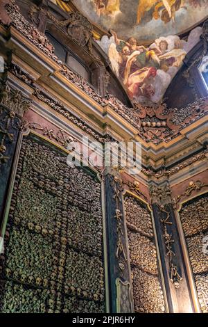 Milan, Italy 22.05.2021 San Bernardino alle Ossa is a church in Milan, north Italy, best known for its ossuary, small side chapel decorated with numer Stock Photo