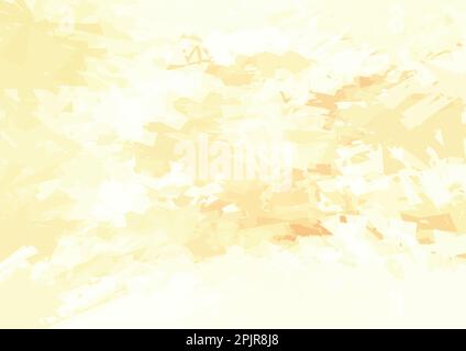 Abstract artistic grunge background with pale peach color on hints of light yellow. Vector graphic pattern Stock Vector