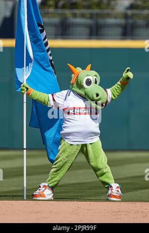 2018 Charlotte Knights Homer The Dragon Mascot