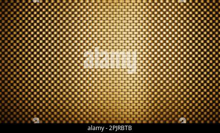 Carbon Fiber texture background. Golden background. 3d rendering Stock Photo