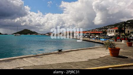 ST THOMAS, USVI - February 2, 2023: Tourism is a major industry in St Thomas. Recovery from Covid restrictions has become to resume tourism to former Stock Photo