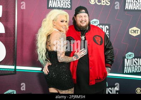 Austin, USA. 02nd Apr, 2023. Bunny Xo, Jelly Roll attends the 2023 CMT Music Awards at Moody Center on April 02, 2023 in Austin, Texas. Photo:Holly Jee/imageSPACE Credit: Imagespace/Alamy Live News Stock Photo