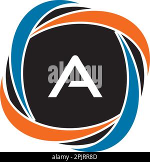 G initial letter negative space circle logo design vector Stock Vector ...