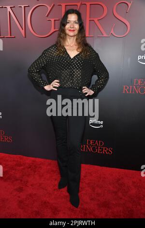 Jill Hennessy attends the world premiere of Prime Video's 'Dead Ringers' at Metrograph on April 03, 2023 in New York City. Stock Photo