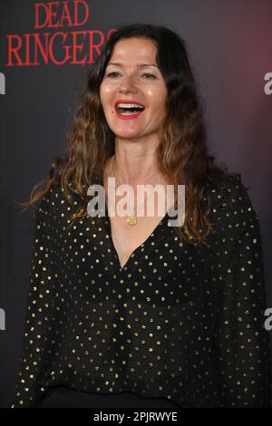 Jill Hennessy attends the world premiere of Prime Video's 'Dead Ringers' at Metrograph on April 03, 2023 in New York City. Stock Photo