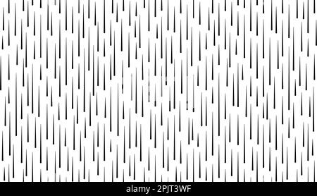 Heavy rain seamless pattern. Abstract drops geometric pattern. Rainy fall day texture. Dashed vertical lines. Vector illustration on white background Stock Vector