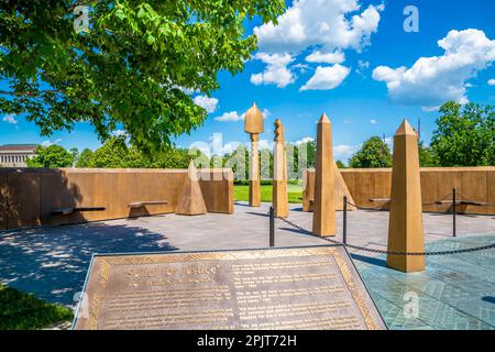 Minnesota, MN, USA - June 8, 2022: The huge outside preserve grounds of Minnesota State Capitol Stock Photo