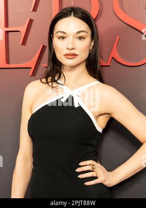 New York, USA. 03rd Apr, 2023. Crystal Reed attends Amazon Prime Video's 'Dead Ringers' world premiere at Metrograph in New York on April 3, 2023. (Photo by Lev Radin/Sipa USA) Credit: Sipa USA/Alamy Live News Stock Photo