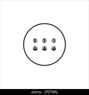 More or settings icon. Dots iin circle Vector Icon. Stock vector illustration isolated on white background. Stock Vector