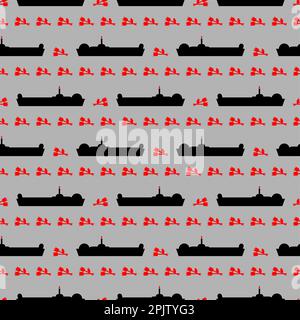Mourning for Dead pattern seamless. Sorrow texture. Funeral background Stock Vector