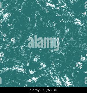 Turquoise green abstract background. Seamless texture with white paint strokes. Stock Photo