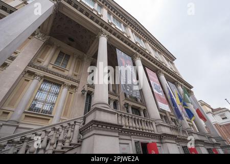 Via Montebello street, Mole Antonelliana, Torino, Italy, Europe Stock Photo