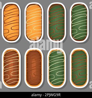 Big set homemade cookie different taste in pastry biscuit, large kit cookie consist of collectible natural tasty food biscuit it pastry accessory, fre Stock Vector