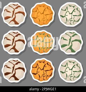 Big set homemade cookie different taste in pastry biscuit, large kit cookie consist of collectible natural tasty food biscuit it pastry accessory, fre Stock Vector