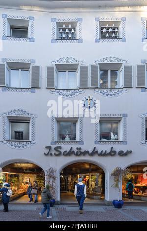 Old Town, Brunico, Trentino Alto Adige, Italy, Europe Stock Photo