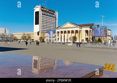 Lenin Square in the city of Stavropol, Russia - April 2, 2023 Stock Photo