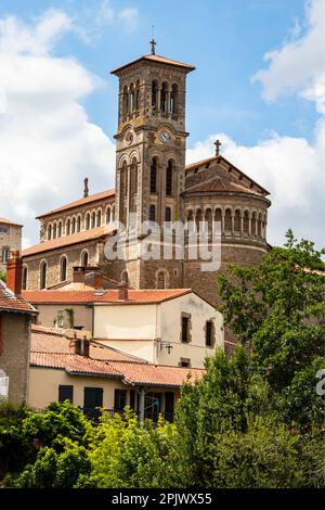 Clisson. Church of Notre-Dame. Loire-Atlantique. Country of the Loire Stock Photo