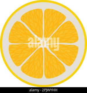 Citrus slice icon isometric vector. Bright yellow fresh lemon or pomelo in cut. Exotic fruit, food concept Stock Vector