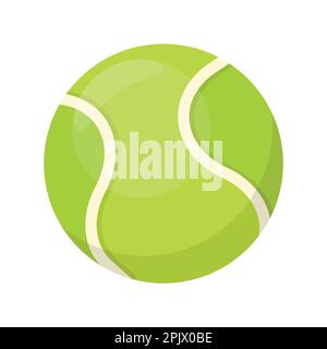 Tennis Ball flat icon. Tennis icon. Vector illustration. Eps 10. Stock Vector