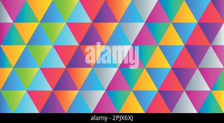 Seamless Abstract Modern Colorful background with triangle pattern Stock Vector
