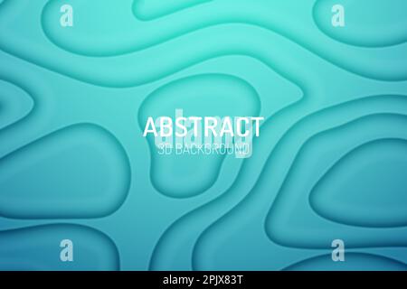 Abstract gradient 3d background vector Stock Vector