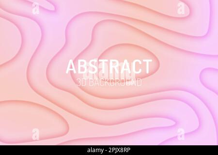 Abstract gradient 3d wallpaper vector Stock Vector