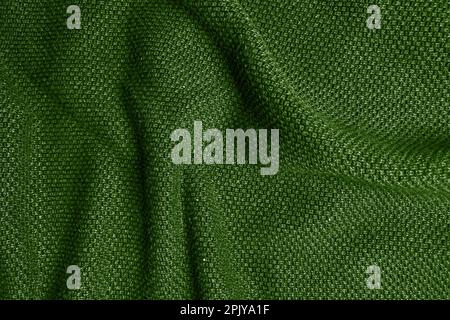 Dark green fabric texture seamless, Dark green background Stock Photo