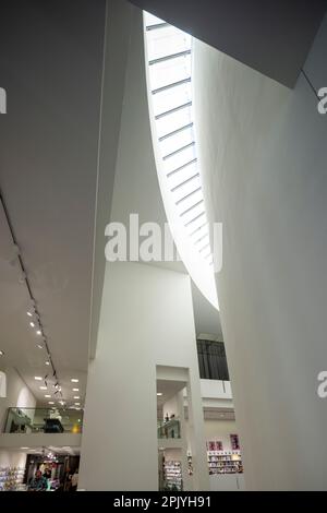 bookshop and rotunda, Pinakothek der Moderne, Munich, Germany Stock Photo