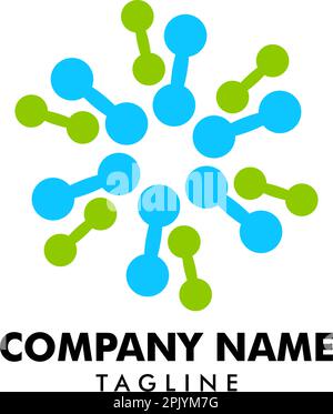 molecule logo vector icon template Stock Vector Image & Art - Alamy
