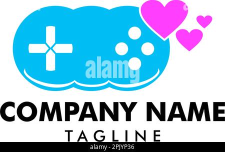Love Game Logo Template Design Vector Stock Vector