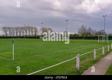 Newport Pagnell,United Kingdom 6 November 2022:Newport Pagnell Town Football Club, Willen Road Ground Stock Photo