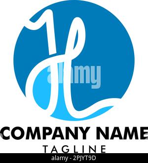 Initial Letter JL Logo Template Design Stock Vector