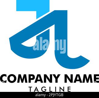 Initial Letter JL Logo Template Design Stock Vector