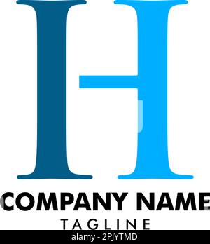 Initial IH logo template with modern frame. Minimalist IH letter logo ...